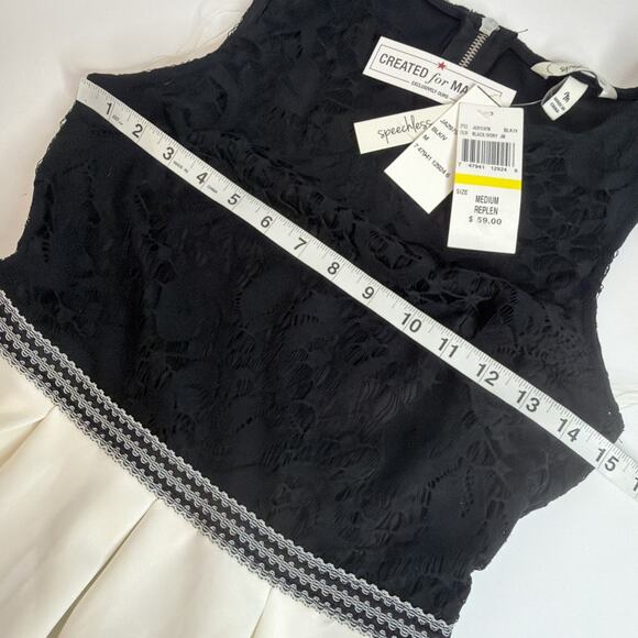 NWT Speechless Tank Dress Size M Fit Flare Block Lace Party Business Casual - Picture 8 of 11